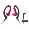 Наушники AUDIO-TECHNICA ATH-SPORT1 [вставные (затычки), закрытые 20-23000 Гц, клипсы, каб. 1.2м, разъем 3.5мм, красные]