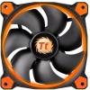 Вентилятор Thermaltake 140x140 Riing 14 LED Orange [CL-F039-PL14OR-A] (1000-1400 об/мин, оранжевая подсветка 22.1-28.1 дБ)