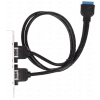 Выносная планка Espada EBRCT-2PrtUSB3 USB 3.0 на заднюю панель