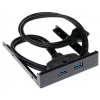 Выносная планка Espada EBrFr-2USB3 USB 3.0 в отсек 3,5"