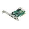 Контроллер Espada FG-EU309A-1-BU01 USB 3.0 (3 внешних порта, 1 внутренний, разъем доп.пит.) PCI-Ex1
