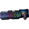 Клавиатура+мышь проводная игровая Qumo Spirit of Wisdom Black USB + коврик