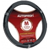 Оплетка руля Autoprofi (AP-150) [Натуральная кожа/Размер: M/(Черный)]