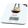 Кухонные весы Vitek VT-2423 W [Электронные, платформа стекло, предел: 5 кг, тарокомпенсация]
