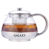 Чайник заварочный Galaxy GL9351 [0,75л, стекло/нерж. сталь, мерная ложка в комплекте]