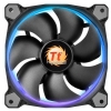 Вентилятор Thermaltake 140x140 Riing 14 LED 256 Colors [CL-F043-PL14SW-A] (PWM, 600-1400 об/мин, 256 цветов, 19-28.1 дБ)