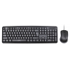 Клавиатура+мышь проводная Oklick 600M, Black, USB