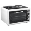 Электропечь Saturn ST-EC1072 Белый [мини-печь, 36л, 1200Вт, 2 конфорки, терморегулятор, противень, решетка]