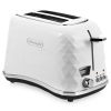 Тостер DeLonghi CTJ 2003.W [ 900 Вт, отделений 2 , тостов 2 , управление механическое, разморозка, подогрев ] белый