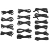 Набор кабелей Corsair Professional Individually sleeved DC Cable Kit, Type 3 (Generation 2), graphite [CP-8920052]