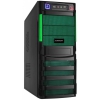Корпус Crown CMC-SM162 MidTower, черный/зеленый, БП 450W