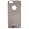 Накладка на корпус Premium Loopee для Apple iPhone 5/5S/SE, пластик,серебристый