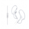 Гарнитура вкладыши Sony MDR-AS210AP 1.2м белый проводные (крепление за ухом) (MDRAS210APW.E)