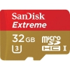 Флеш карта microSDHC 32Gb Class10 Sandisk SDSQXVF-032G-GN6AA Extreme + adapter