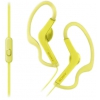 Наушники Sony MDR-AS210AP [вставные (затычки), закрытые, 17-22000 Гц, микр., каб 1.2м, Желтый]