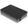 Портативный аккумулятор 10000 mAh, LG (3А, 2xUSB, IC, серо-черный)