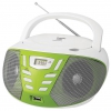 Магнитола BBK BX193U [CD/CD-R/RW/CD MP3, FM-радио, USB, 2x1Вт, белый/зеленый]