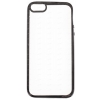 Накладка на корпус с черной рамкой для Apple iPhone 5S/SE, силикон, прозрачный