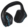 Наушники беспроводные Logitech G933 [охватывающие, закрытые, 20-20000 Гц, микр., рег.гром,7.1, каб. 2м, раз USB+3.5 бел]