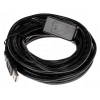 Кабель активный USB A (M) - USB A (F), 10m, DEXP [UamUafBAct100] Черный