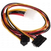 Переходник питания FinePower Molex->2xSATA 45см