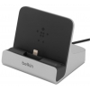Док Станция Lightning Belkin для iPhone 5/5s/5c/6/6 Plus (1А, 2.0xUSB, MFI, 1,2, серебристый)[F8J088bt]