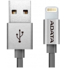 Кабель для Apple 8 pin A-Data ( металлические наконечники, MFI, 1м, серый) [AMFIAL-100CM-CTI]
