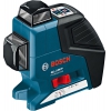 Лазерный нивелир Bosch GLL 2-80 P + штатив BS 150 + вкладка под L-Boxx [40/80м, точность ± 0.2 мм, лучей - 2]