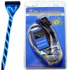 Sunbeam IDE Round cable ATA133/100/66 (3 connectors, 45см, Blue EL Cable), IDE кабель, синяя подсветка