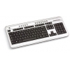 Клавиатура BTC 6300C Slim <USB&PS/2> 104КЛ+13КЛ М/Мед