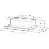 Вытяжка KRONAsteel KAMILLA Sensor 450 inox 1М [Встраиваемая, Ширина: 45 см, 390 куб.м/ч] Серебристый