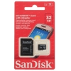 Память SanDisk (MicroSDHC) 32 Gb class 4 + adapter