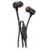 Наушники JBL T210 [вставные (затычки), закрытые, 20-20000 Гц, микр., каб. 1.2, разъем 3,5мм, черные]