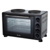 Электропечь Tesler EOGP-3000 Black [мини-печь, 30л, 1500Вт, 2 конфорки, таймер, терморегулятор, противень, решетка]