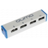 USB HUB microUSB Qumo QH 300 (2,1А, 4xUSB, белый)