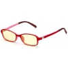 Очки компьютерные SP Glasses AF050 Premium (Для детей) [жёлтая линза, цвет оправы красно-розовй]