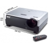 Acer Portable Projector PD723 (DLP, 1024x768, DVI, D-Sub, RCA, S-Video, Component, USB, ПДУ)