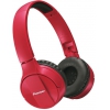 Гарнитура мониторы Pioneer SE-MJ553BT-R красный беспроводные bluetooth (оголовье)