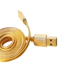 Кабель microUSB Remax Cable for Micro (плоский, 1м, золотой) [RC-044m]