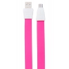 Кабель microUSB Remax Full Speed 2 Micro-USB (плоский, 1м, роза) [RC-011m]