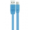 Кабель microUSB Remax Full Speed Micro-USB (плоский, 1,5м, синий)