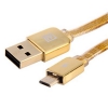 Кабель microUSB Remax Golden Cable Micro-USB (круглый, 1м, золотой)