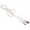 Кабель microUSB Remax Laser Micro (плоский, 1м, белый) [RC-035m]