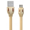 Кабель microUSB Remax Laser Micro (плоский, 1м, золотой) [RC-035m]