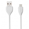 Кабель microUSB Remax Lesu Micro-USB (круглый, 1м, белый) [RC-050m]