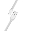 Кабель microUSB Remax Shell Cable micro (плоский, 1м, белый) [ RC-040m]
