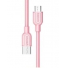 Кабель microUSB Remax Souffle Micro-USB (круглый, 1м, розовый)