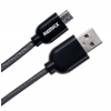 Кабель microUSB Remax Super Cable Micro-USB (круглый, 1м, чёрный)