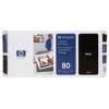 Печатающая головка (80) + Cleaner  hp C4820A  BLACK для hp designjet 1000 series