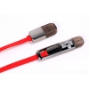 Кабель microUSB/Apple 8 pin Remax 2 IN 1 Data Cable Transformer Kingkong (плоский, 1м, красный)
